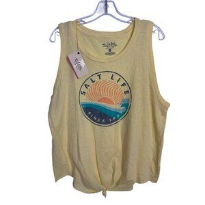 Salt Life Women's Perfect Day Tank Top Size XL Yellow New